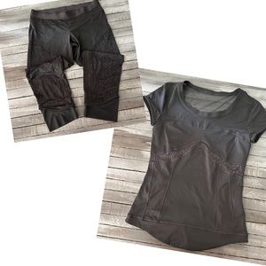 Stella McCartney by Adidas 2 piece bundle top/capri